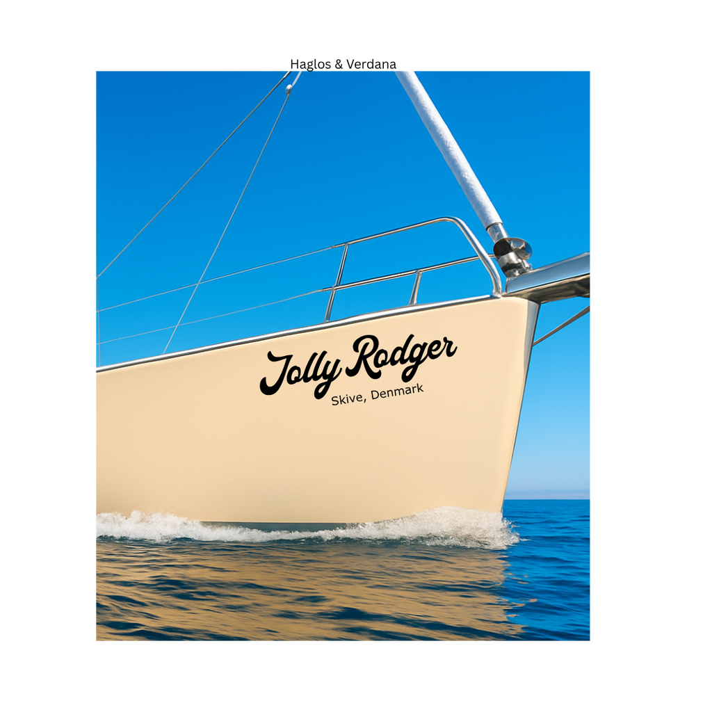 Custom Boat Name Vinyl Decal- Single Color