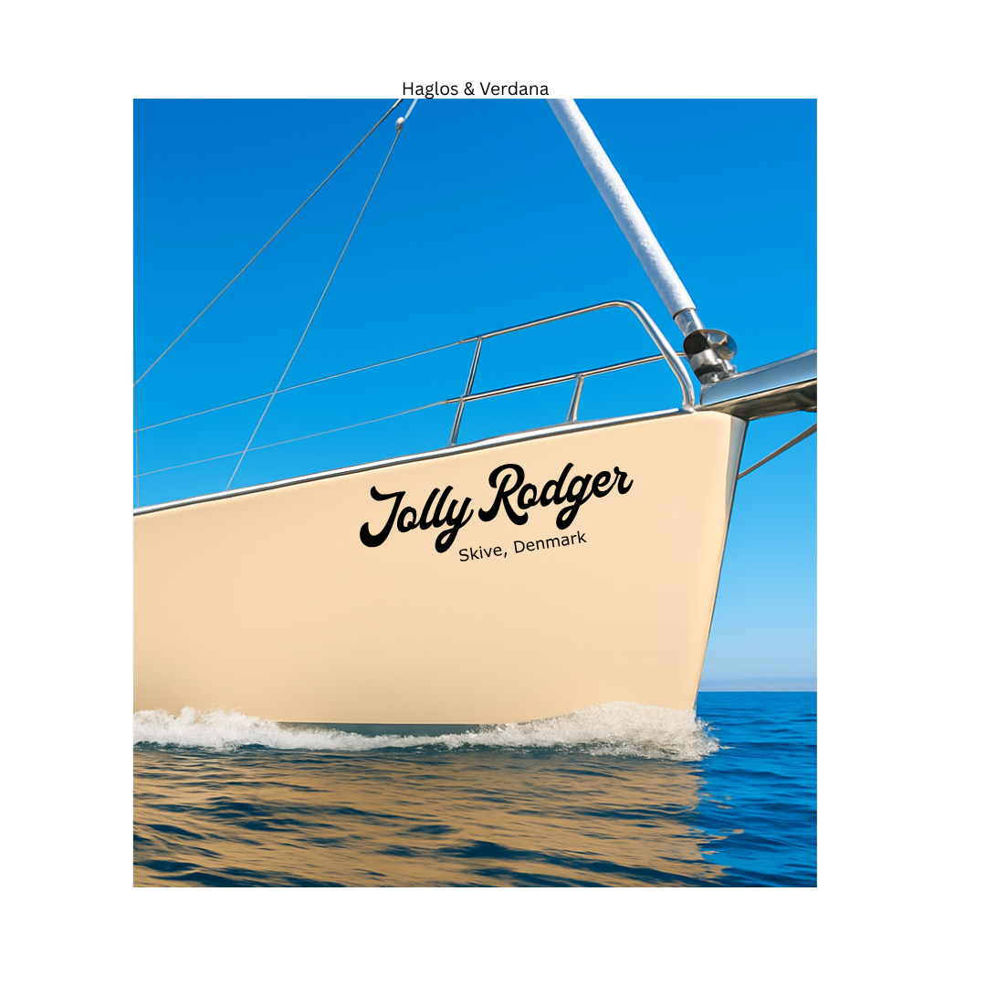 Custom Boat Name Vinyl Decal- Single Color