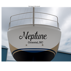 Custom Boat Name Vinyl Decal- Single Color